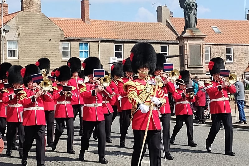 Coldstream Guards march through Berwick to celebrate 375 years of service