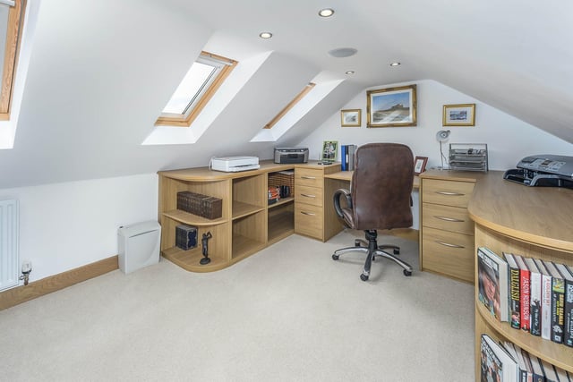 Office space that could be adapted for a bedroom if required.