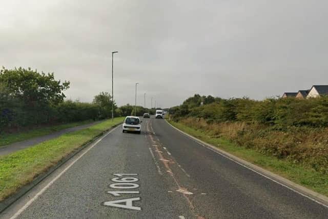 The A1061 in Blyth.