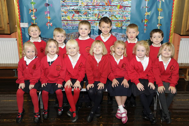 Swarland First School's new intake of pupils.