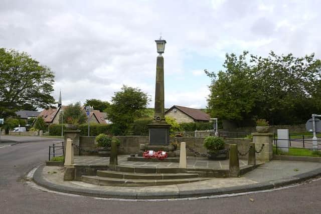 Alnmouth war memorial.