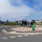 The site of a proposed temporary cafe in Beadnell.