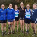 Morpeth's Senior Women's team, with sisters Lorna Macdonald, far left, and Catriona and Lindsey, far right. Picture: Peter Scaife