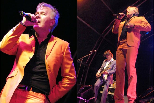Martin Fry, of the band ABC, wowed the Magic of the 80s audience in Alnwick Pastures in 2007.