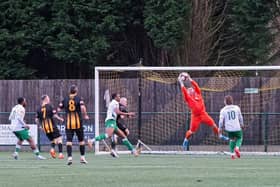 Two late goals saw Morpeth Town beat Bradford Park Avenue in the Pitching In NPL Premier Division. Picture: George Davidson