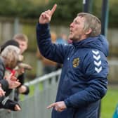 Ashington manager Ian Skinner is hoping to be celebrating a semi-final win on Tuesday. Picture: Ian Brodie