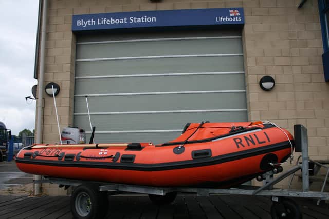 'Sally Forth' outside Blyth Lifeboat Station