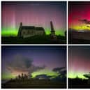 The northern lights were seen in a particularly vivid display of colours. (All credit goes to the rightful owners).