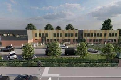 A CGI of what Gilbert Ward Academy will look like once finished. (Photo by Northumberland County Council)
