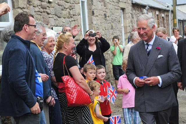 HRH Prince Charles in Seahouses.