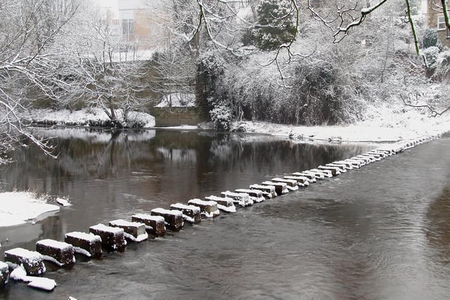Morpeth stepping stones by Dave Bisset.