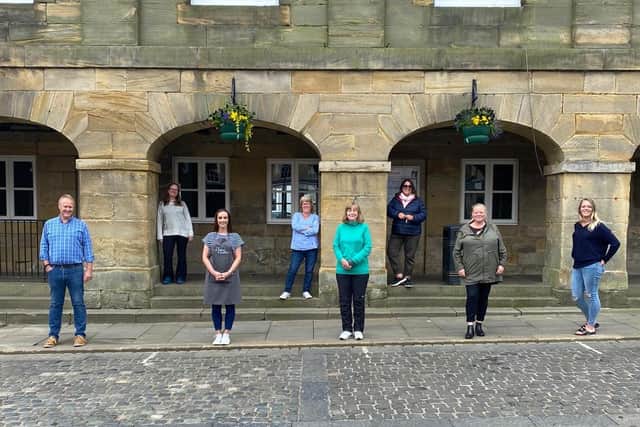 Socially distanced traders in Alnwick are ready to reopen.
