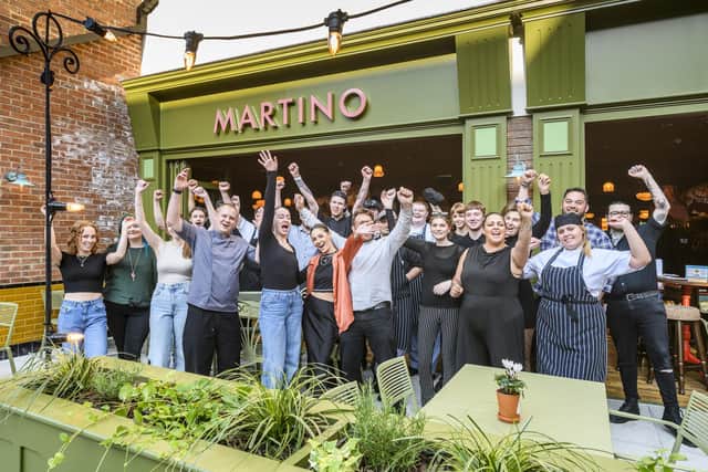The team at Martino Lounge. Picture by Antony Potts.