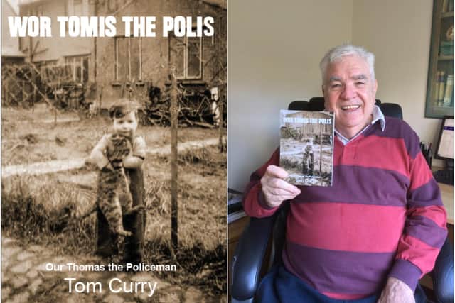 Tom Curry and his book.