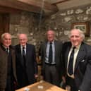 From left, Barry Allison, Dr Jimmy Mitchell, Jim Coats, Jim Lindsay and Jim Turner.