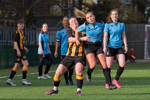 Berwick Rangers Women beat league leaders Morpeth Town 8-1 on Sunday. Picture: George Davidson.
