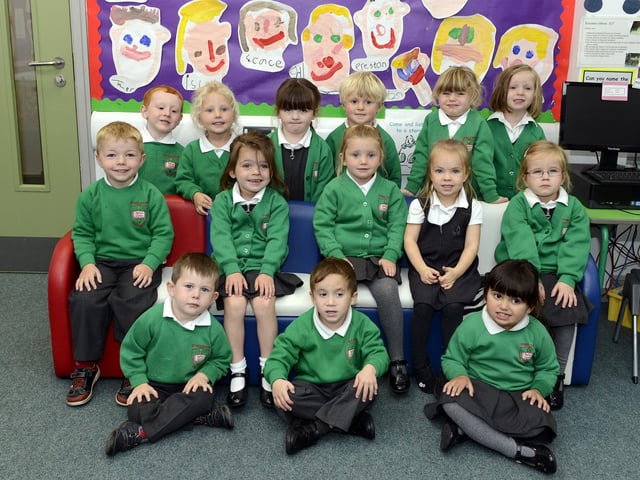 The new nursery intake at St Paul's RC First school in Alnwick.