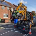 The machine is designed to repair potholes permanently.