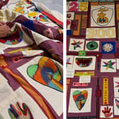 The project culminated in the creation of a large collaborative banner. Photos by Justine Miller.