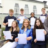 Successful Dame Allan’s Schools GCSE pupils. Back row (L-R): Harry Wanless, Louis Spragg, Ziyana Madathil and Tom Jurowski. Front Row (L-R): Sophie Thornton, Marina Swift, Juliette Johnson and Lucy Dodd. Photo: Crest Photography.