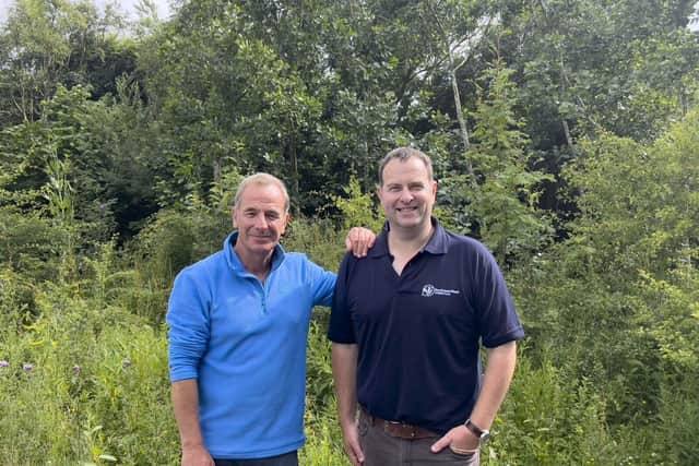 Robson Green with Alex Lister, Druridge Bay Landscape Manager. Picture: Zoila Brozas