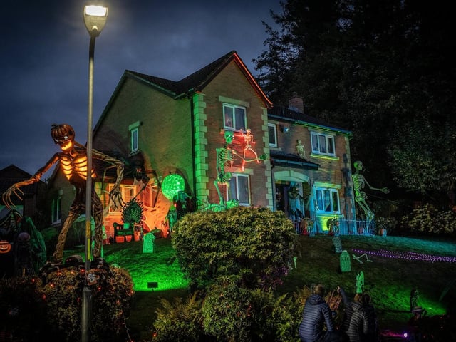 The Halloween House in all of its glory.