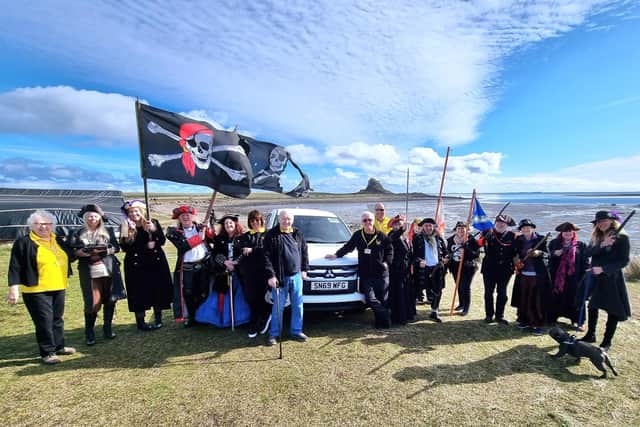 Plundering Pirates of the North East with Berwick Cancer Cars on Holy Island. Picture: Nicola Warren