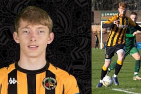 Ciaran Heaps, who has signed a contract extension with Berwick Rangers, and Lewis Baker, who scored both goals in a 2-1 away win over Dalbeattie on Saturday.