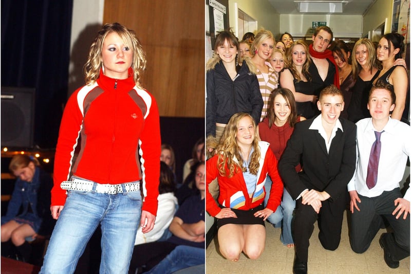 Fashion Show at Duchess's High School in Alnwick organised by the Charities Week Committee in November 2003.