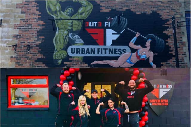 The new mural at Elite Fitness Super Gym in Alnwick.