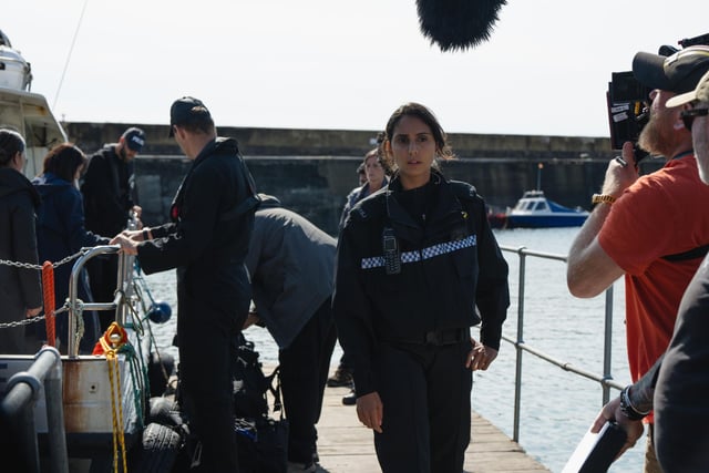 Behind the scenes as Anjli Mohindra films for drama in Northumberland.