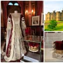 A new coronation-themed exhibition has opened at Alnwick Castle.