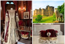 A new coronation-themed exhibition has opened at Alnwick Castle.
