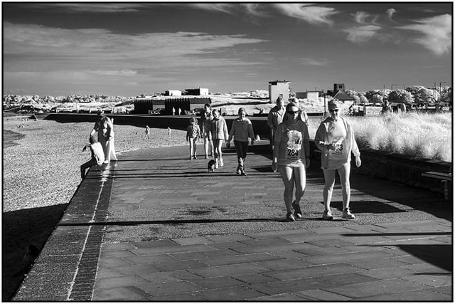 Tony Broom took this stunning shot of people enjoying an evening wander on the promenade at Blyth.