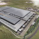 An artist impression of how the Britishvolt gigafactory will look once completed.