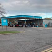 The Co-op petrol station and food store on the Moor Farm roundabout.