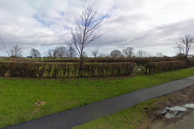 The site of the proposed homes in Acklington. Picture from Google