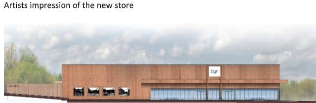 An artist's impression of the proposed store.