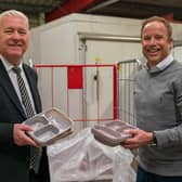 Ian Lavery and Lee Sheppard of Wiltshire Farm Foods pictured during the Wansbeck MP's visit to the company's Morpeth depot earlier this year.