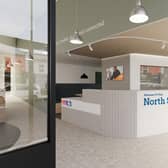 Newcastle Building Society North Shields YMCA planned view at the new branch.