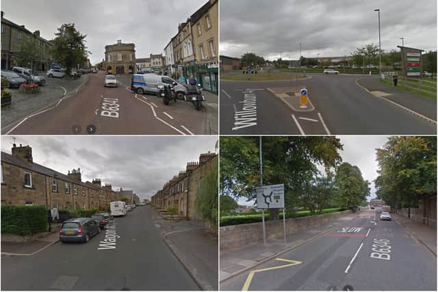 Some of the Alnwick streets suggested for possible inclusion in a 20mph zone.