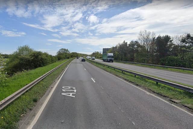 Roadworks are planned on the A19.