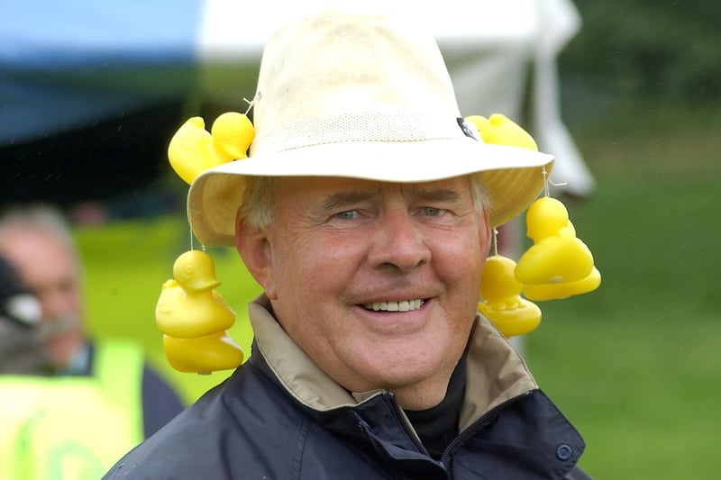 George Stokoe, formerly manager of Woolworth's in Bondgate Within, who was helping run the Alnwick Rotary Club duck race at the Alnwick Castle Tournament held in the Pastures.
