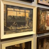 Photographer John Lyons at Ashington Group gallery at Woodhorn Museum.