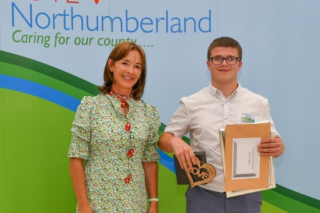 This year's Outstanding Individual award went to Dylan Coates. Dylan was nominated for this award by Berwick parks officer Kate Dixon on behalf of the Friends of Berwick
Castle Parks, for his voluntary work since November.
