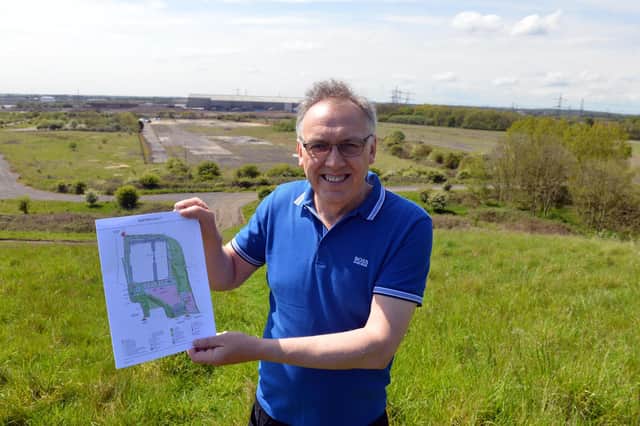 Britishvolt chairman Peter Rolton at the gigaplant site in Cambois.