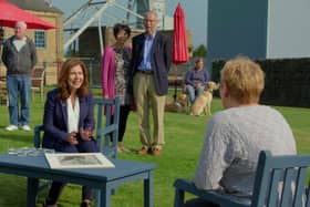 Suzanne Zack is enchanted by a pencil drawing of ‘Jasmine’ by Henry Ryland during the Antiques Roadshow visit to Woodhorn.