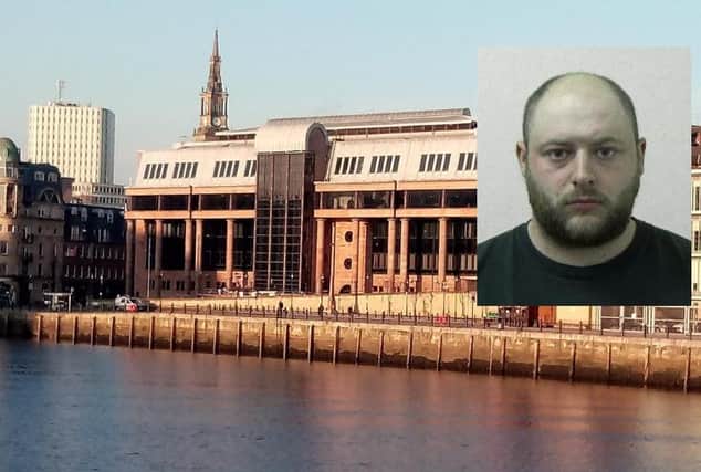 Ryan Thompson who was jailed at Newcastle Crown Court after admitting grievous bodily harm against a teenager.