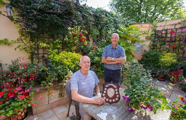 David Taylor and Carlo Biagioni of Alnwick Patio and Courtyard Festival. Picture: Jane Coltman