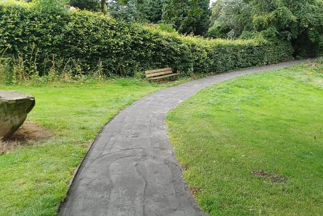 The finished path.